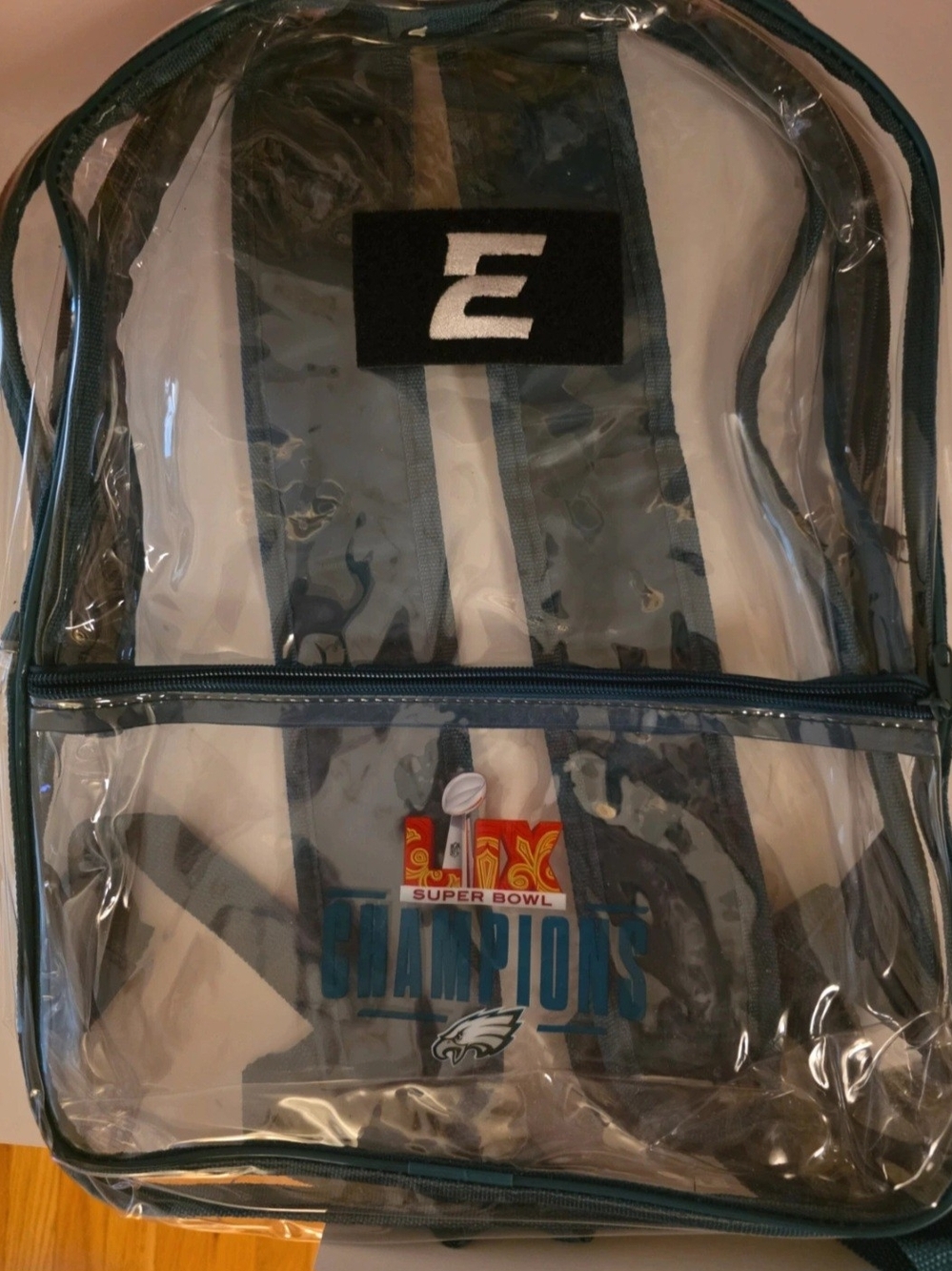 NFL EaglesClear Teal Backpack - Champions Edition From Season Ticket Member Game